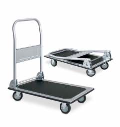 2x Transportwagen, LxBxH 730x470x820 mm, klappbar, Tragkraft bis 150 kg