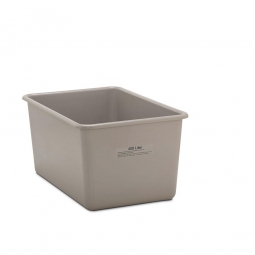 Rechteckbehälter aus GFK, Inhalt 400 Liter, grau, LxBxH 1190x790x600 mm, Gewicht 17 kg