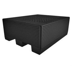 Sicherheitspalette, 475 Liter, schwarz, LxBxH 1260x1060x500 mm, Tragkraft: 1500 kg