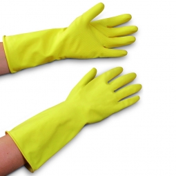 Gummihandschuh, Größe 9 large, (1 Paar), Naturlatex, lebensmittelgeeignet, allergenarm