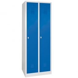 Garderobenspind "Profi" mit Drehriegelverschluss, 2 Abteile, BxTxH 600x500x1800 mm