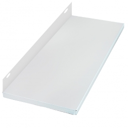 Ordner-Schraub-Fachboden, kunststoffbeschichtet, BxT 750x300 mm, mit hinterer Anschlagleiste