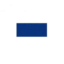 System-Schlitzplatte BxHxT 1000x450x18 mm, aus 1,25 mm Stahlblech, kunststoffbeschichtet in saphirblau