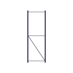 Regalrahmen für Weitspannregale, Stecksystem, TxH 800x2500 mm, Rahmenbreite 40 mm