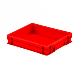 Euro-Geschirrkasten mit 2 Griffleisten, PP, LxBxH 400x300x75 mm, 7 Liter, rot