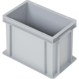 Euro-Geschirrkasten, LxBxH 300x200x220 mm, mit 2 Griffleisten, grau