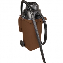 Nass-/Trockensauger 1100 Watt, mit 120 Liter Behälter (DIN Mülltonne) braun