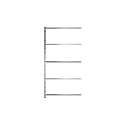 Fachboden-Steck-Anbaugal, glanzverzinkt, BxTxH 1060x435x2000 mm, mit 6 Fachböden