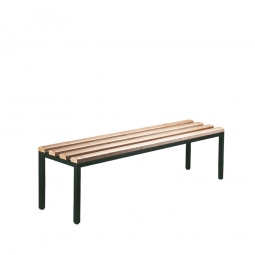 Freistehende Sitzbank ohne Schuhrost, LxTxH 1500x355x420 mm