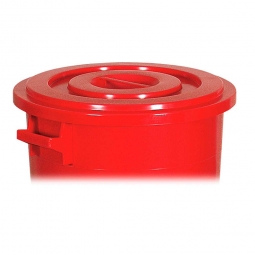 Deckel für Rundtonne 75 Liter, rot