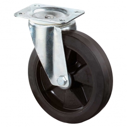 Transportgeräte-Lenkrolle, Rad-ØxB 125x45 mm, Tragkraft 150 kg, schwarz