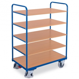 Hoher Etagenwagen mit 5 Böden, LxBxH 1060x600x1530 mm, Tragkraft 250 kg