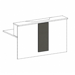 Design-Blende für Empfangstheke 