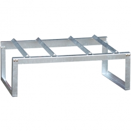 Fassbock, BxTxH 1200x600x380 mm, zur Lagerung von 2 x 200 Liter Fässern, feuerverzinkt
