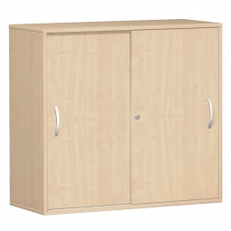 Schiebetürschrank PRO 3 Ordnerhöhen, Ahorn, BxHxT 1600x1152x425 mm