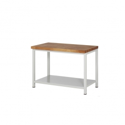 Werkbank, BxTxH 1000x700x840 mm, Gestell lichtgrau RAL 7035