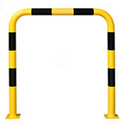 Rammschutz-Bügel für den Außeneinsatz, HxB 1200x1000 mm, hoch belastbarer Schutzbügel aus Gütestahl