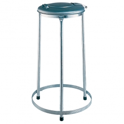 Müllsackhalter mit Ständer, HxØ 920x430 mm, Für 120-Liter-Müllsäcke, feuerverzinkt