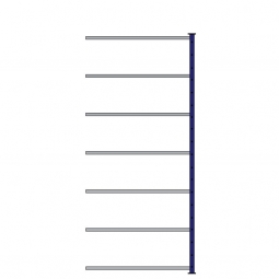 Ordner-Steck-Anbauregal, doppelseitige Ausführung, BxTxH 1035x630(2x315)x2300 mm, Oberfläche kunststoffbeschichtet