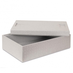 EPS Thermobox mit Deckel, LxBxH 545x350x180 mm