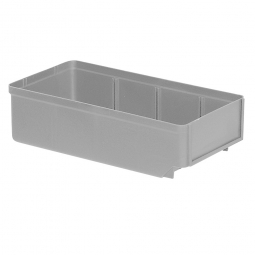 Regalkasten, grau, LxBxH 300x152x83 mm, Polystyrol-Kunststoff (PS), Gewicht 195 g
