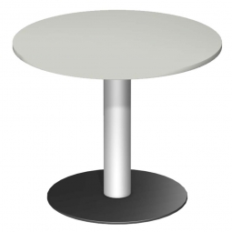 Rundtisch, Tischplatte lichtgrau ØxH 900x720 mm