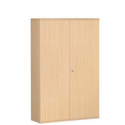 Garderobenschrank PRO, Buche, BxTxH 1200x425x1920 mm, 5 Fachböden, 1 Kleiderstange
