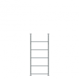 Ordnerregal mit 5 Böden, kunststoffbeschichtet, Schraubsystem, BxTxH 750x600x1850 mm