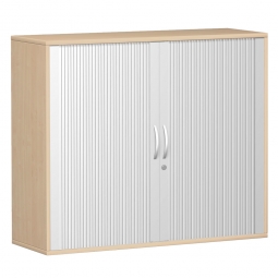Querrollladenschrank PRO 3 Ordnerhöhen, Ahorn, BxTxH 1600x425x1152 mm