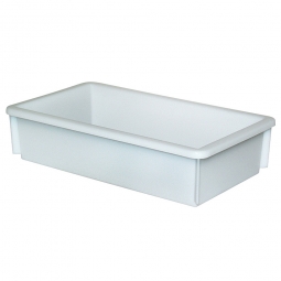 Kunststoffwanne mit umlaufendem U-Rand, 8 Liter, LxBxH 450x255x105 mm, weiß