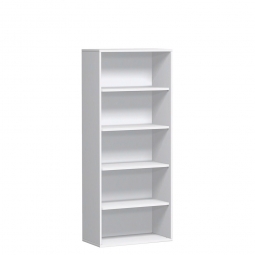 Büroregal PRO, 5 Ordnerhöhen, weiß, BxTxH 1200x425x1920 mm