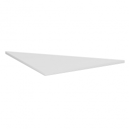 Verkettungsplatte "Classic", Dreieck 90°, BxT 800x800 mm, Dekor lichtgrau