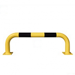 Rammschutz-Bügel für den Inneneinsatz, HxB 350x1000 mm, hoch belastbarer Schutzbügel aus Gütestahl