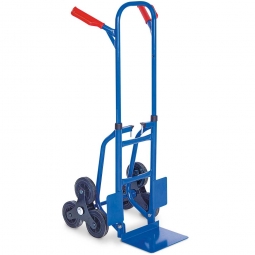 Platzspar-Stahl-Treppenkarre, BxTxH 540x560x1190 mm, Tragkraft 150 kg