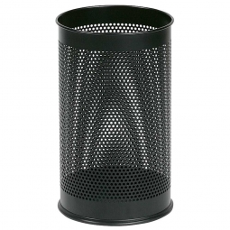 Rund-Korb 15 Liter, schwarz, Stahl, HxØ 400x240 mm