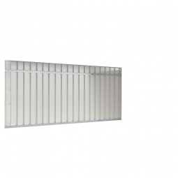 Trapezblech-Rückwand für universelle Überdachung, Breite 4300 mm