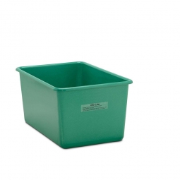 Rechteckbehälter aus GFK, Inhalt 400 Liter, grün, LxBxH 1190x790x600 mm, Gewicht 17 kg