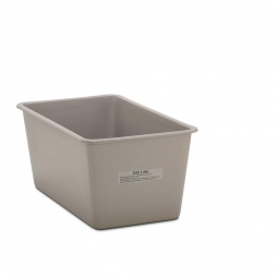 Rechteckbehälter aus GFK, Inhalt 300 Liter, grau, LxBxH 1180x700x530 mm, Gewicht 14 kg