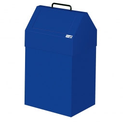 Wertstoffsammler, stationär, Inhalt 45 Liter, BxTxH 330x310x640 mm, enzianblau