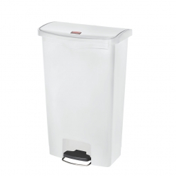 Tretabfalleimer Slim Jim, 68 Liter, weiß, BxTxH 500x311x803 mm