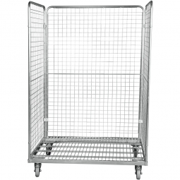 Stahlrohrbehälter 3-seitig, Außenmaße LxBxH 1200x800x1820 mm