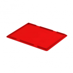 Auflagedeckel für Euro-Geschirrkasten 400x300 mm in Farbe rot