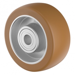 Alu-Druckguss-Polyurethanrad, Rad-ØxB 100x40 mm, Tragkraft 380 kg