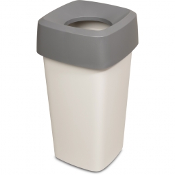 Wertstoffsammler, eckig, LxBxH 390x390x720 mm, 60 Liter, grau