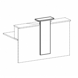 Design-Aufsatz für Empfangstheke 
