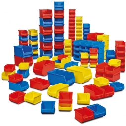 100-teiliges Sichtboxen-Set PROFI, PP, bunt, XXL Spar-Set 1