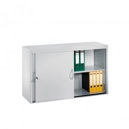 Schiebetürenschrank, 2 Ordnerhöhen, BxTxH 1200x400x720 mm