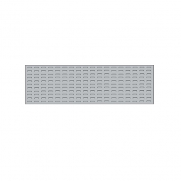 System-Schlitzplatte BxHxT 1500x450x18 mm, aus 1,25 mm Stahlblech, kunststoffbeschichtet in lichtgrau