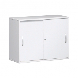 Schiebetürschrank PRO 2 Ordnerhöhen, weiß, BxHxT 1000x768x425 mm