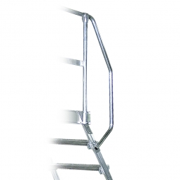 Handlauf aus Aluminium, linke Seite, beidseitig montierbar, passend für 3 + 4 Stufe